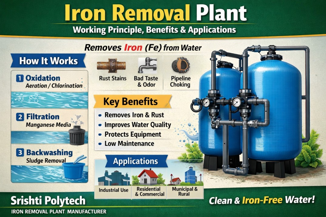 Iron Removal Plant – Working Principle, Benefits & Applications | Srishti Polytech