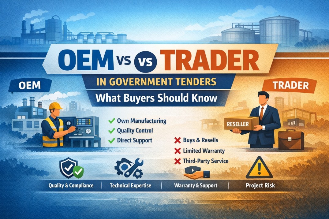 OEM vs Trader in Government Tenders | What Buyers Should Know | Industrial Water Treatment Blog - Srishti Polytech