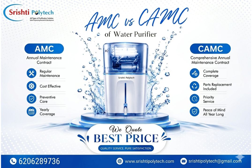 What is AMC/CAMC in Water Purifier Systems? 💧 | Industrial Water Treatment Blog - Srishti Polytech