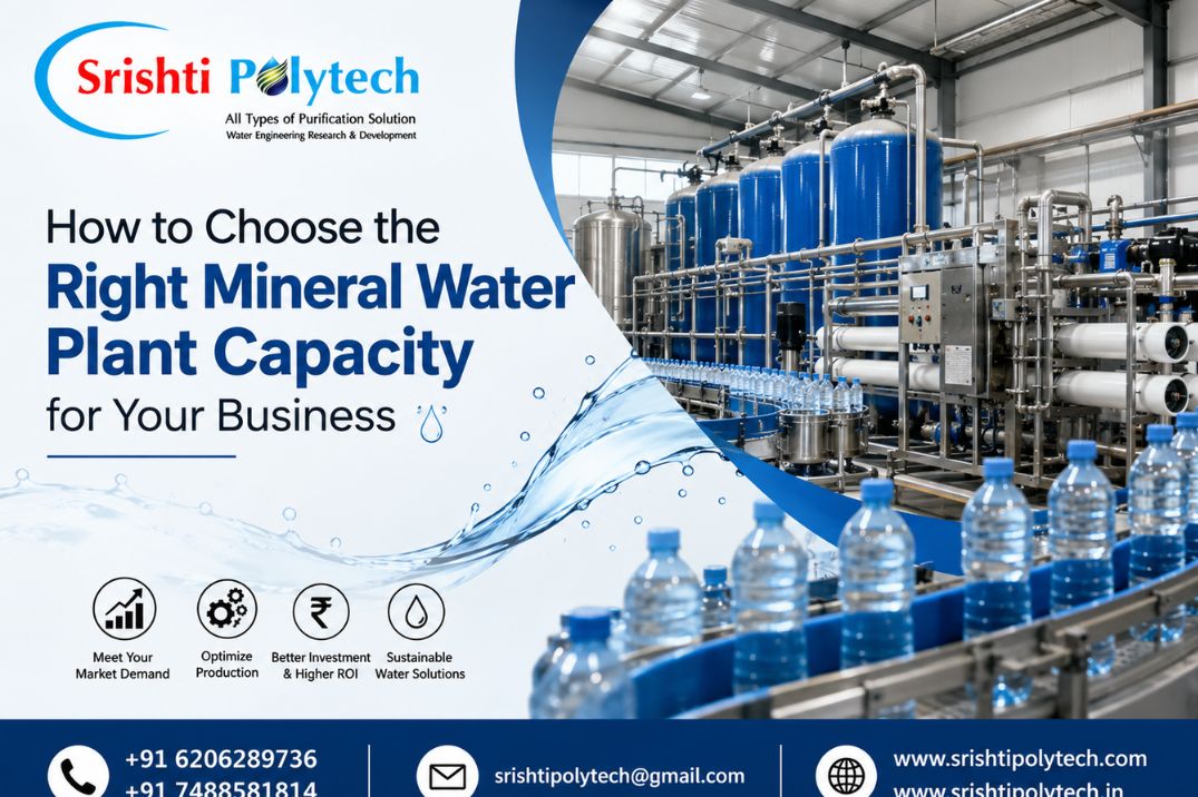 How to Choose the Right Mineral Water Plant Capacity for Your Business.... | Industrial Water Treatment Blog - Srishti Polytech