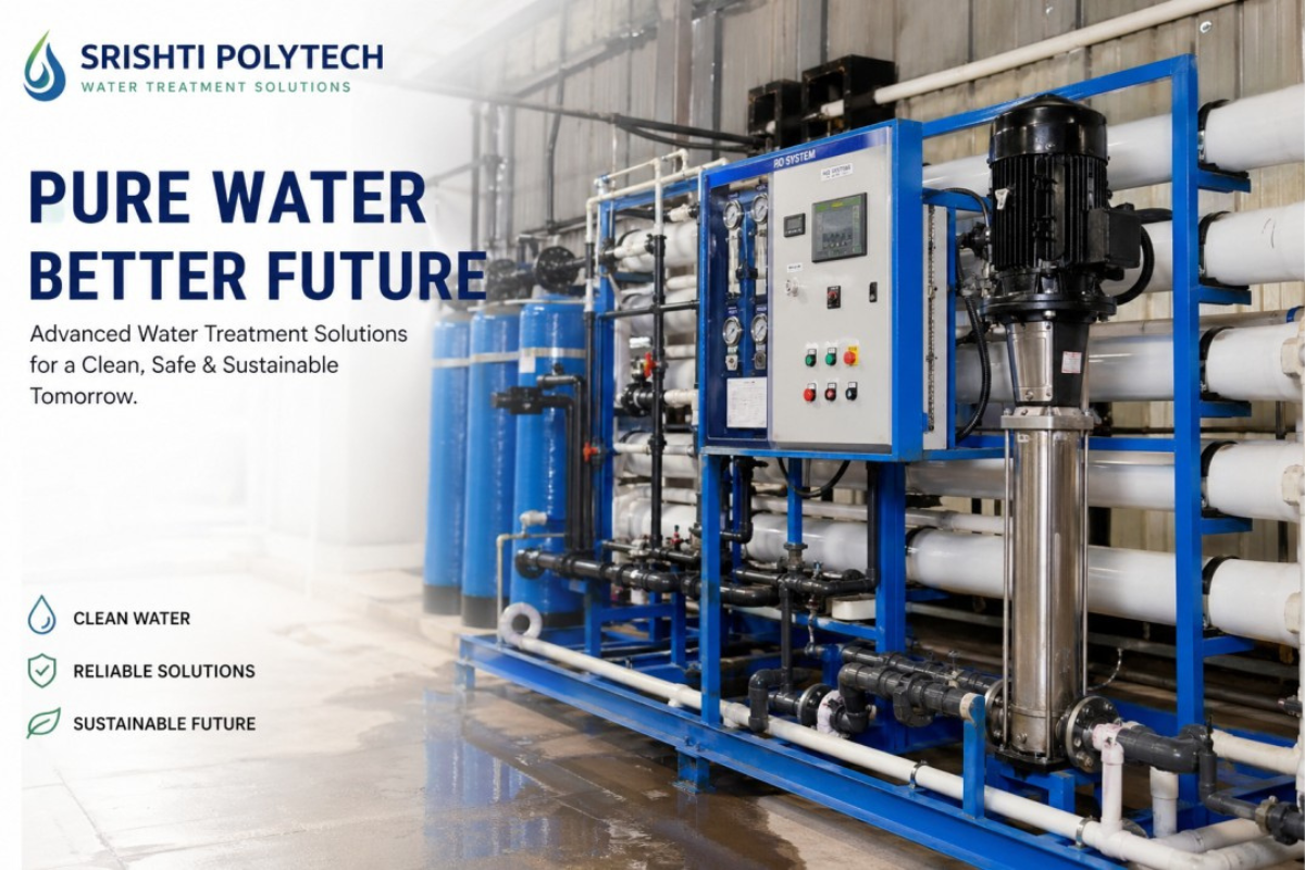 Industrial RO Plant Installation by Srishti Polytech in India