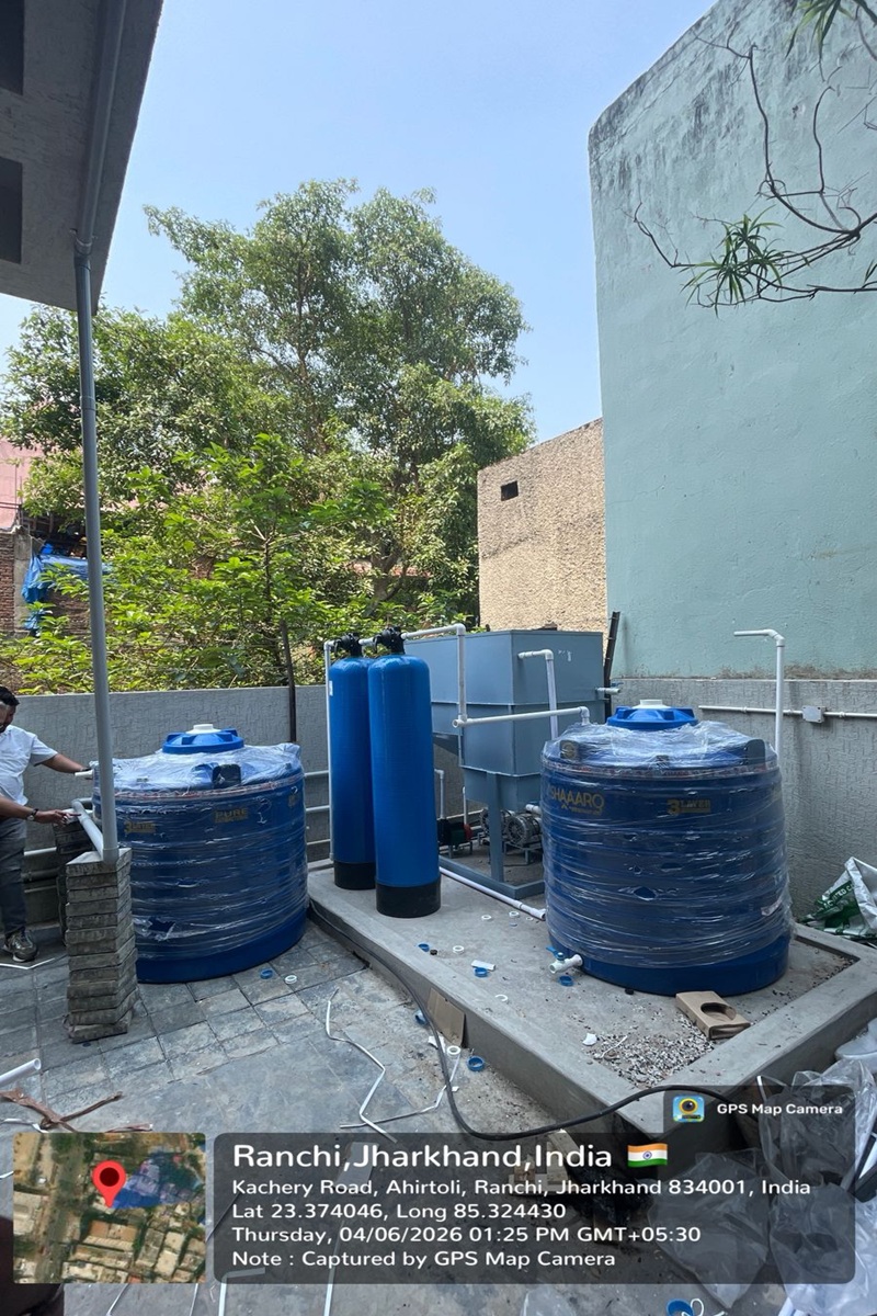 Industrial RO Plant Installation by Srishti Polytech in India